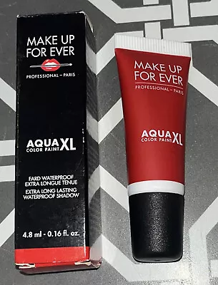 MakeUp For Ever Aqua Xl Color Paint Waterproof Gel Cream Eyeshadow M72 Red Matte • $48