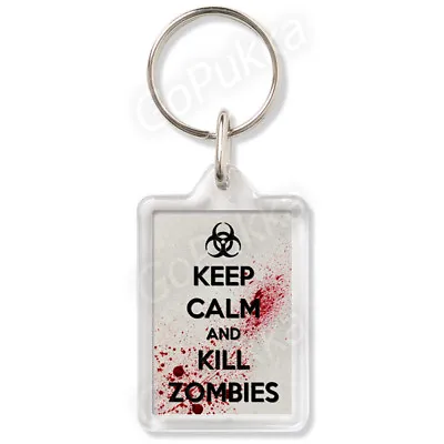 £1.99 • Buy Keep Calm And Kill Zombies (Silver) – Keyring