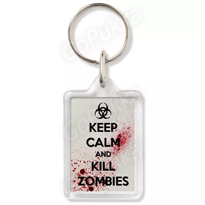 Keep Calm And Kill Zombies (Silver) – Keyring • £1.99