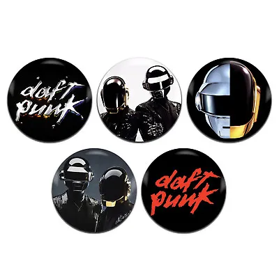 5x Daft Punk Band Electronic 25mm / 1 Inch D Pin Button Badges • $4.34