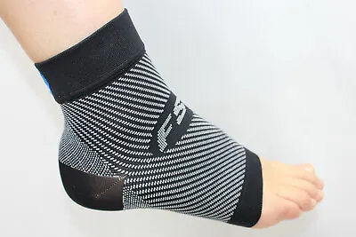 OS1st FS6 Compression Foot Sleeve Sock Black Natural White - PAIR • $38