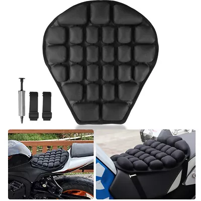 Motorcycle Universal Seat Pad Comfort Gel Cushion Shock Pillow Cover Motorbike • $16.98