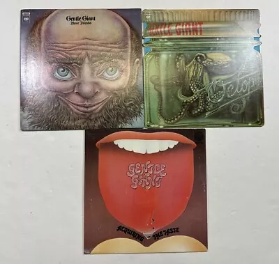 Gentle Giant Vinyl Record Lot Octopus Three Friends Taste • $39.95