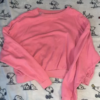 Divided (H&M) T Shirt Women Size Large/ Long Sleeves Pink • $0.01