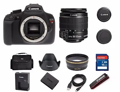 Canon EOS Rebel T5 DSLR 18.0MP Camera W/ EF-S 18-55mm IS II Lens (2 LENSES) • $295