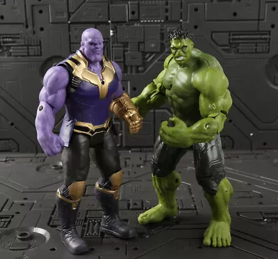 7  Marvel Avengers Super Hero Hulk Thanos PVC Play Toy Action Figure Model Gift • £7.99