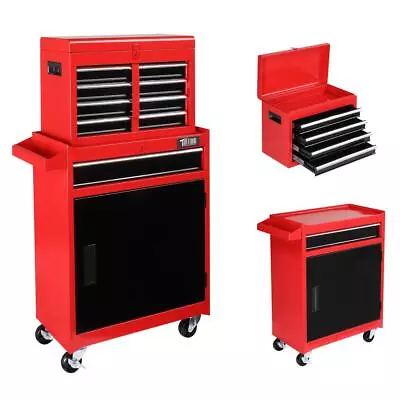 5-Drawer Rolling Tool Chest Box Storage Cabinet Organizer On Wheels For Garage • $159.99