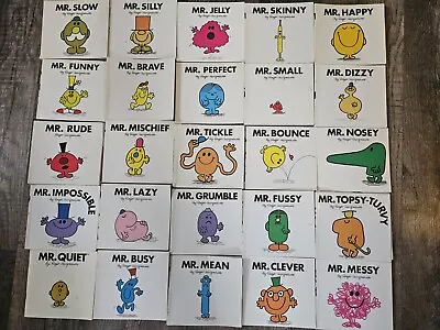 Little Miss And Mr.  Men Lot Of 25 Books Roger Hargreaves British • $29.99