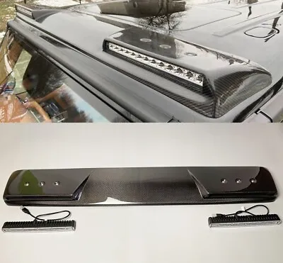 G Wagon Carbon Fiber Front Roof G63 Spoiler LED DRL Fit W463A W464 G-Class 2019+ • $1499