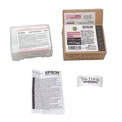 Epson T5806 Light Magenta Replacement Ink Cartridge For Pro 3800 Ultrachrome K3 • $39.72