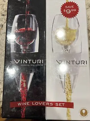 Vinturi Wine Lovers Set Essential Red And White Wine Aerators Set Of 2  NEW • $39