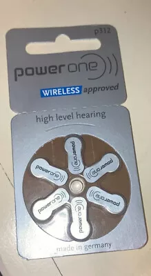 NEW Power-One P312 Hearing Aid Batteries - 1 Pack As Shown In Photos • $9.99