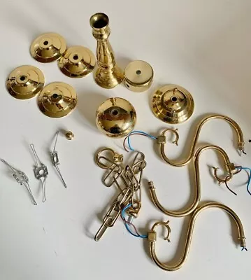 Vintage Brass Chandelier Spare Parts For 10mm Rod • £7.50