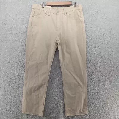 Levis Jeans Mens Size 36x30 Beige Khaki 514 Slim Straight Fit Low Rise • $39.99