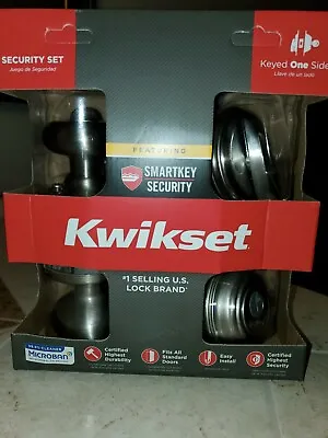 $39 • Buy Kwikset Juno Combo Lockset Pack, SmartKey Lock Set  991J 15 SMT CP K4 Satin Nick