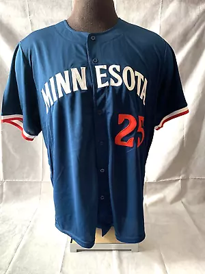 Minnesota Twins Byron Buxton #25 SGA Blue Minnesota Jersey 2023 Adult 2XL • $29.99