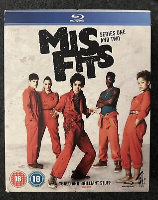 Misfits Series 1-2 W/ X-mas Box Set Blu-Ray 2011 Reg B PAL * DISCS MINT * TESTED • $11.99