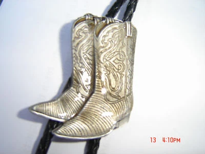 £19.75 • Buy Cowboy Boot Design Bolo Tie Country And Western .