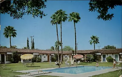 Laredo Texas Dodds Motel Swimming Pool Furniture Mailed 1961 Vintage Postcard • $6.23