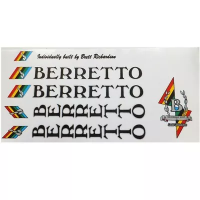 Berretto Decals For Vintage Bicycle Retro Restoration One Set Only Per Sale  • $58