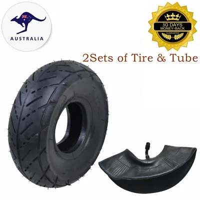 2x Mini Pocket ATV TYRE + TUBE 3.00-4 Tire 9x3.5-4 Quad Wheel Front Rear 47 49cc • $45.66