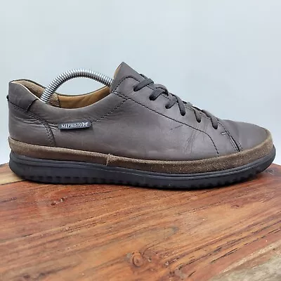 Mephisto Thomas Shoes Men's 8 Brown Leather Comfort Lace Up Walking Low Sneakers • $59.97