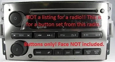 Button & Knob Set For H3 Single CD MP3 Radio. OEM Factory Original Stereo Parts • $30