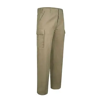 Moleskin Trouser German Army Style Heavy Duty Work Cargo Pant Cotton Olive Green • $49.79