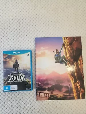 Legend Of Zelda Breath Of The Wild Wii U Game + Collector’s Edition Guide  • $110