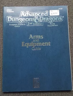 Advanced Dungeons & Dragons (AD&D) - Arms And Equipment Guide (1st Print) - 2123 • $258.30