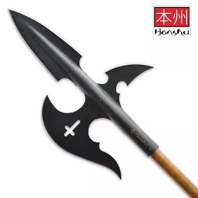 Honshu Halberd Spear- High Carbon Steel Black Oxide Coating - Spear Head Only • $69.99