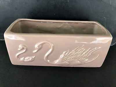 1959 Vintage MADDUX Of CA POTTERY #141 Swans￼ Planter 9  Pink • $10