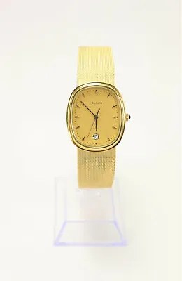 Ardath Stainless Steel Gold Plated Swiss Made Watch Vintage New Unisex 1980's • $523.60