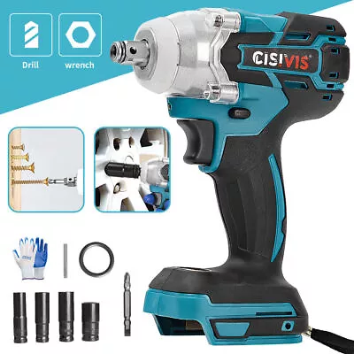 For Makita 18V Battery Impact Wrench Brushless Driver Cordless Rattle Gun Socket • £24.99