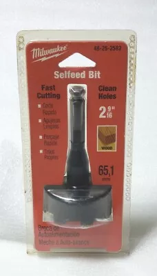 Milwaukee  48-25-2562 Selfeed Bit  2-9/16  Diameter 7/16  Shank N£W • $32.50