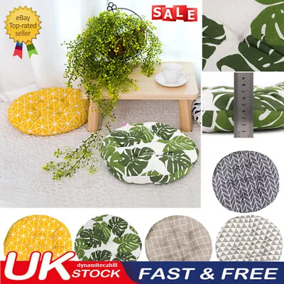 £6.99 • Buy UK Nordic Cotton Round Cushions Seat Dining Chair Thick Pads Garden Floor Pillow