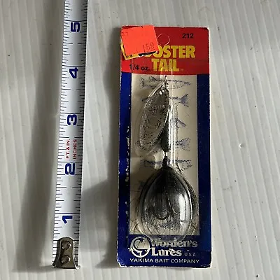 Vintage Worden's 1/4 Oz 212 BL RT Rooster Tail  Spinner Fishing Lure NEW IN BOX • $4.74