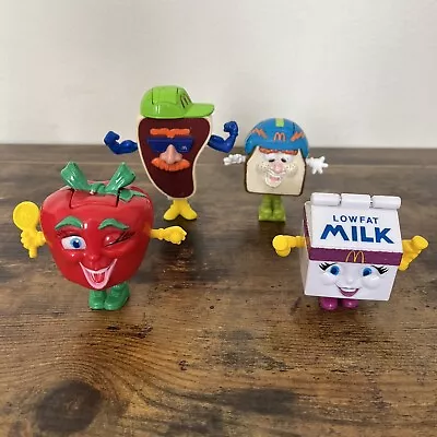 Vintage 90s Mcdonalds Happy Meal Changeables Transformers Food Lot Milk Steak • $9.95