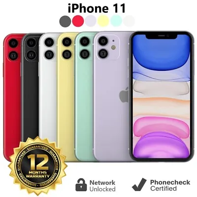 Apple IPhone 11 - 64GB | 128GB - (Unlocked) A2111 (CDMA + GSM) - Excellent • $194.95