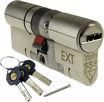 Yale Platinum 3 Star Key Turn Cylinder Lock Anti Snap Bump Door Barrel 50-50 • £18.50