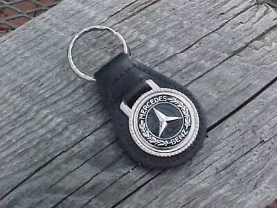 Mercedes Benz Leather Key Fob Vintage Nos Hi-quality Fine Top Grain Scarce Find • $15