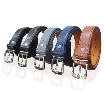 £4.99 • Buy Childrens Leather Belts 1  Wide Belt Kids Belt Boys Belts 6 Colours Mb74