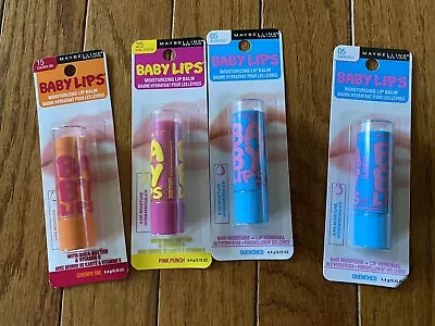 Maybelline New York Baby Lips Moisturizing Lip Balm (4 Pcs) • $13.99