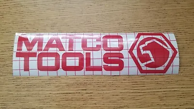 MATCO TOOLS Decal Pick Size And Color Race Car Tool Box Mechanic Hot Rod Sticker • $4.99