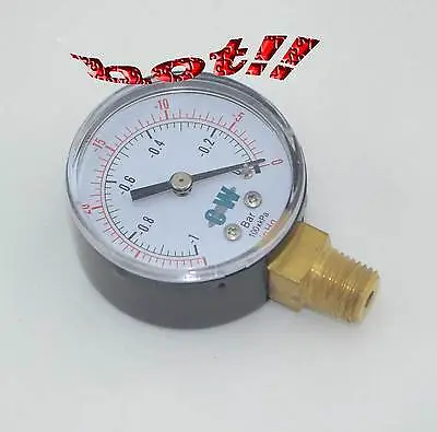 $5 • Buy 2 50mm Bottom Connect Vacuum Pressure Gauge Lower Mount Manometer PT Or NPT 1/4 