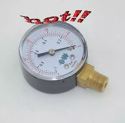 $5 • Buy 2 50mm Bottom Connect Vacuum Pressure Gauge Lower Mount Manometer PT Or NPT 1/4 