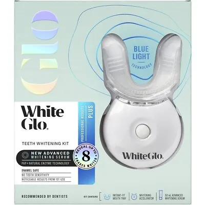 $34.95 • Buy White Glo Plus Teeth Whitening Kit - Blue Light