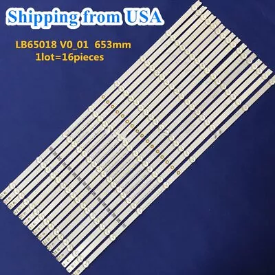 LED Strips FULL SET ForVizio LB65018 V0 EX-65T27E02-3D772 D65-D2 D65U-D2 E65X-C2 • $35.71