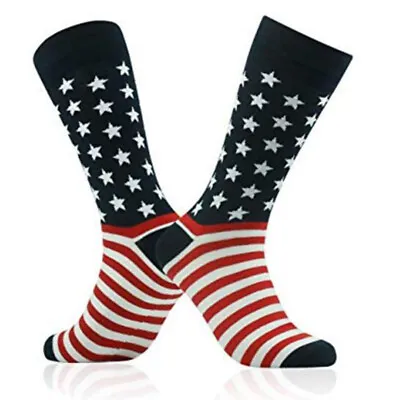 Patriotic American Flag Socks Unisex Fashion Casual Socks Fashion Wedding _MF • $3.34