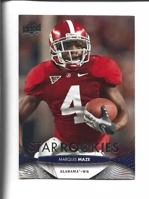 2012 Upper Deck #113 Marquis Maze Rookie Card Alabama Crimson Tide • $1.09